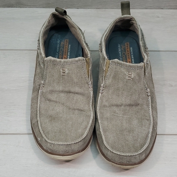 Skechers Mens Relaxed fit Air Cooled Memory foam Loafer Slip on shoes sz 8